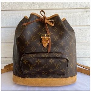 LOUIS VUITTON Moyen Montsouris Monogram Eclipse Drawstring Backpack